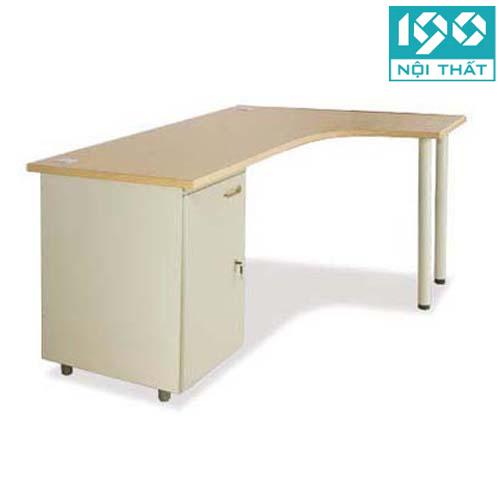 bàn làm việc chân sắt, lượn trái BLT14CT-HS2
