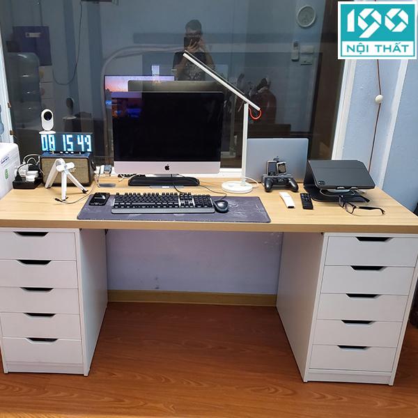 Tối ưu hóa không gian với bàn làm việc có ngăn kéo tích hợp